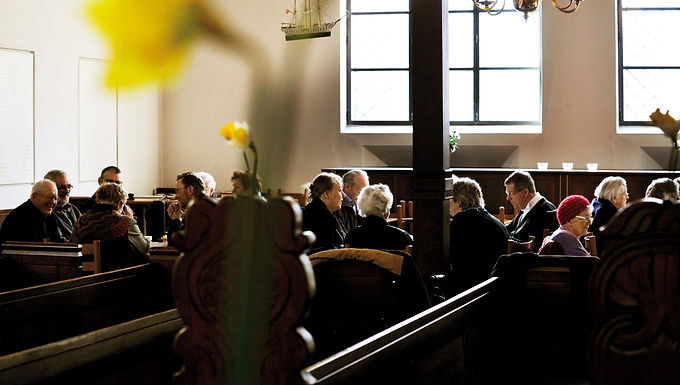 Illustration til konceptet "Pårørt & præst".