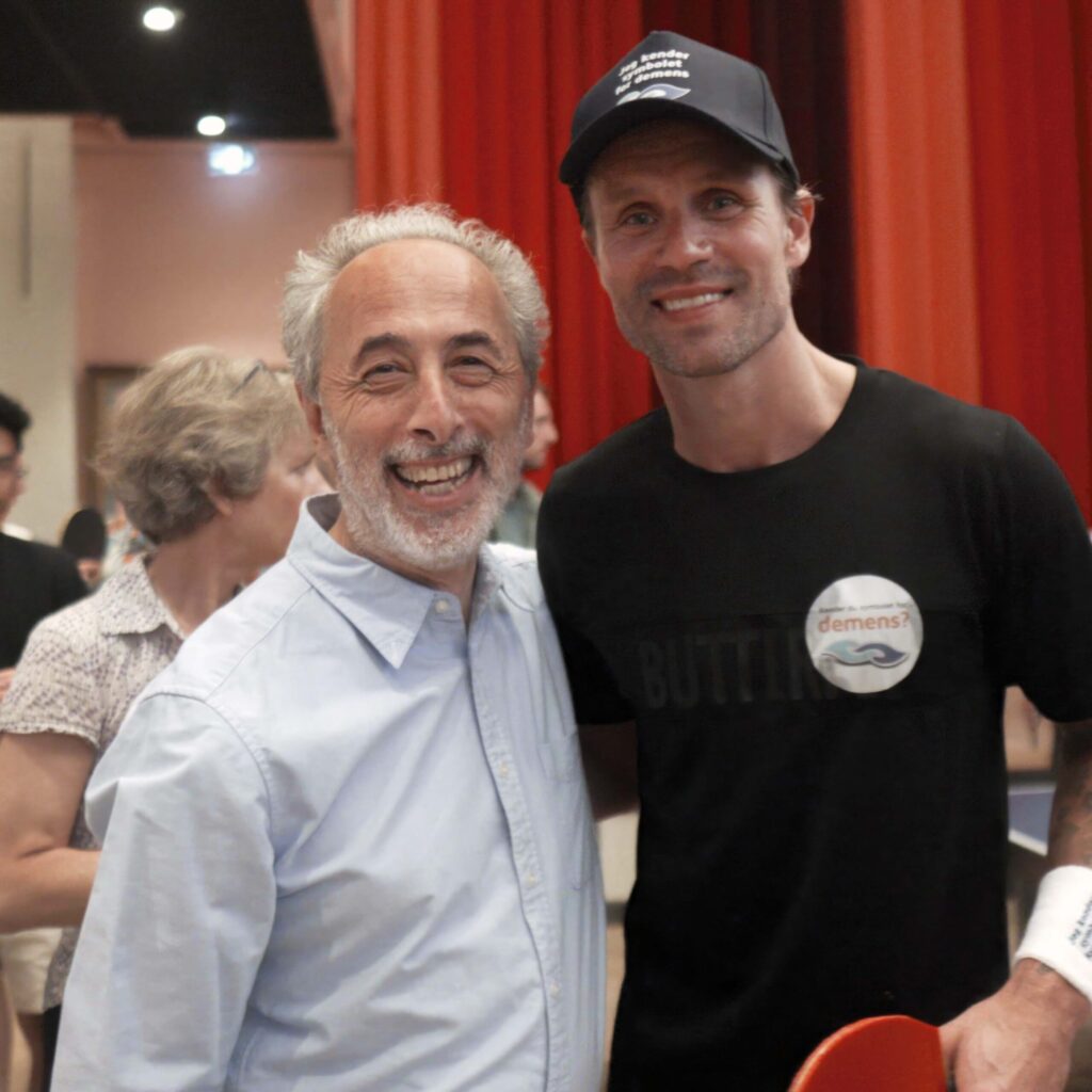 Michael Maze i samtale under arrangementet i Absalon